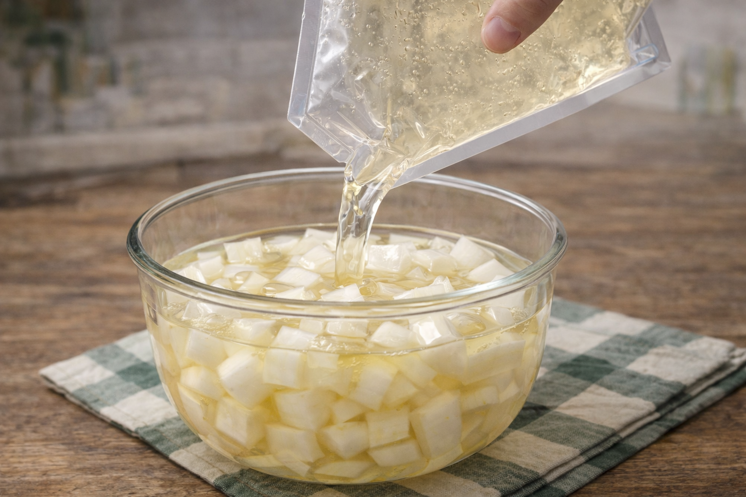 절임수 붓기 이미지(업로드 필요)