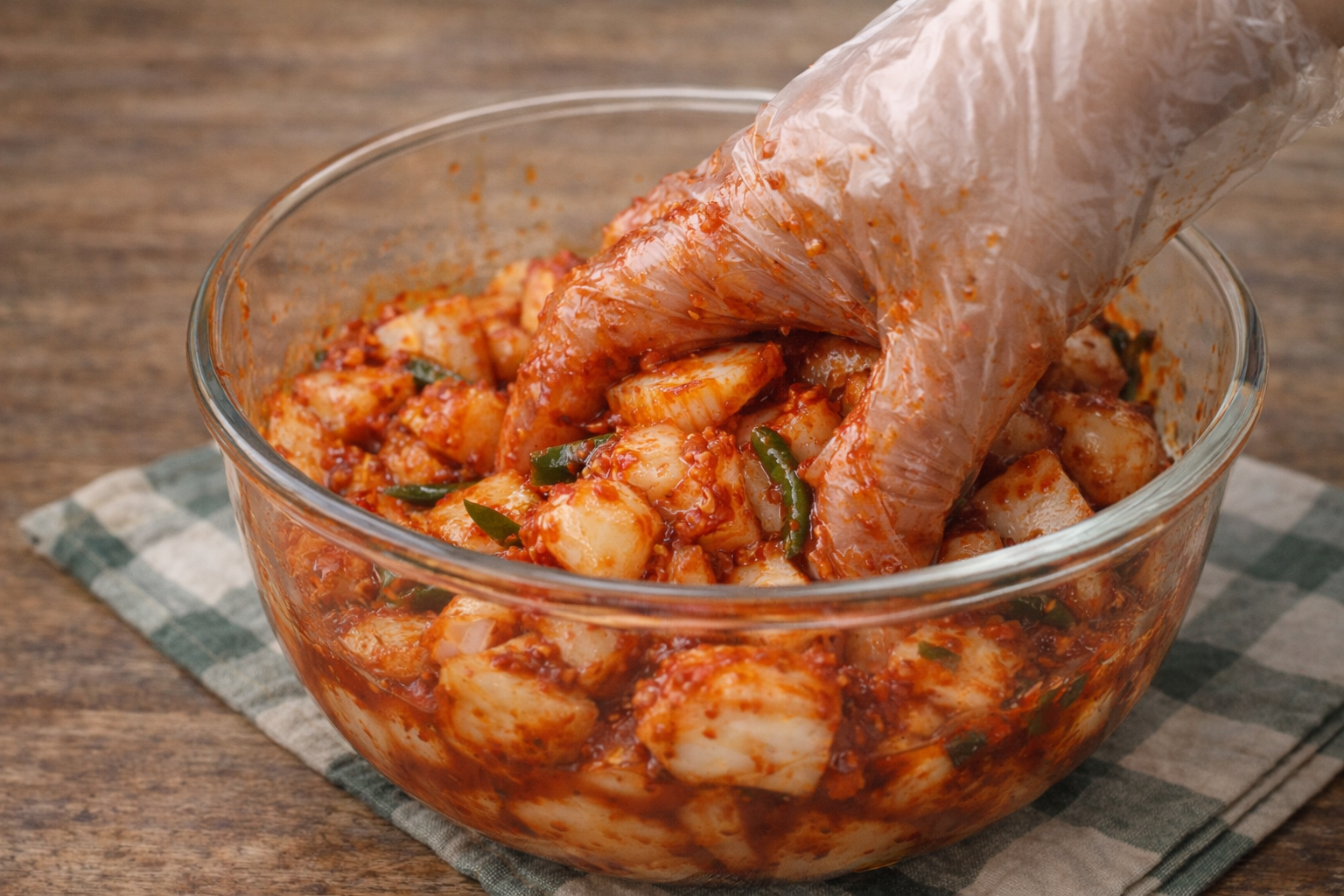 양념 버무리기 이미지(업로드 필요)