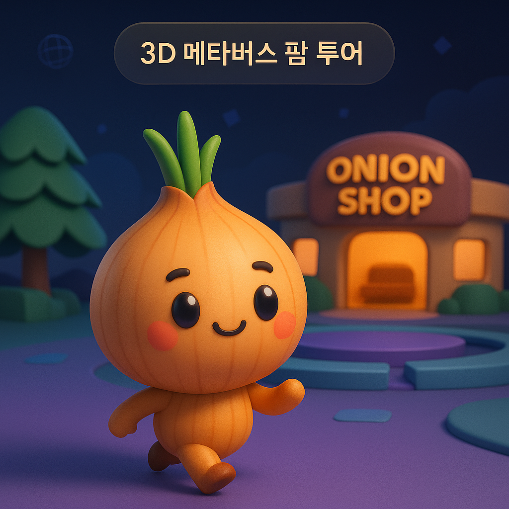 3D 메타버스 팜 투어 - 메인 양파 캐릭터